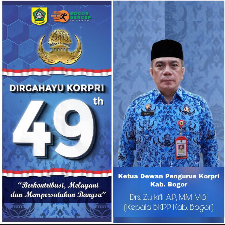 Drs. ZULKIFLI, AP, M.M, M.Si Pimpin KORPRI Kabupaten Bogor